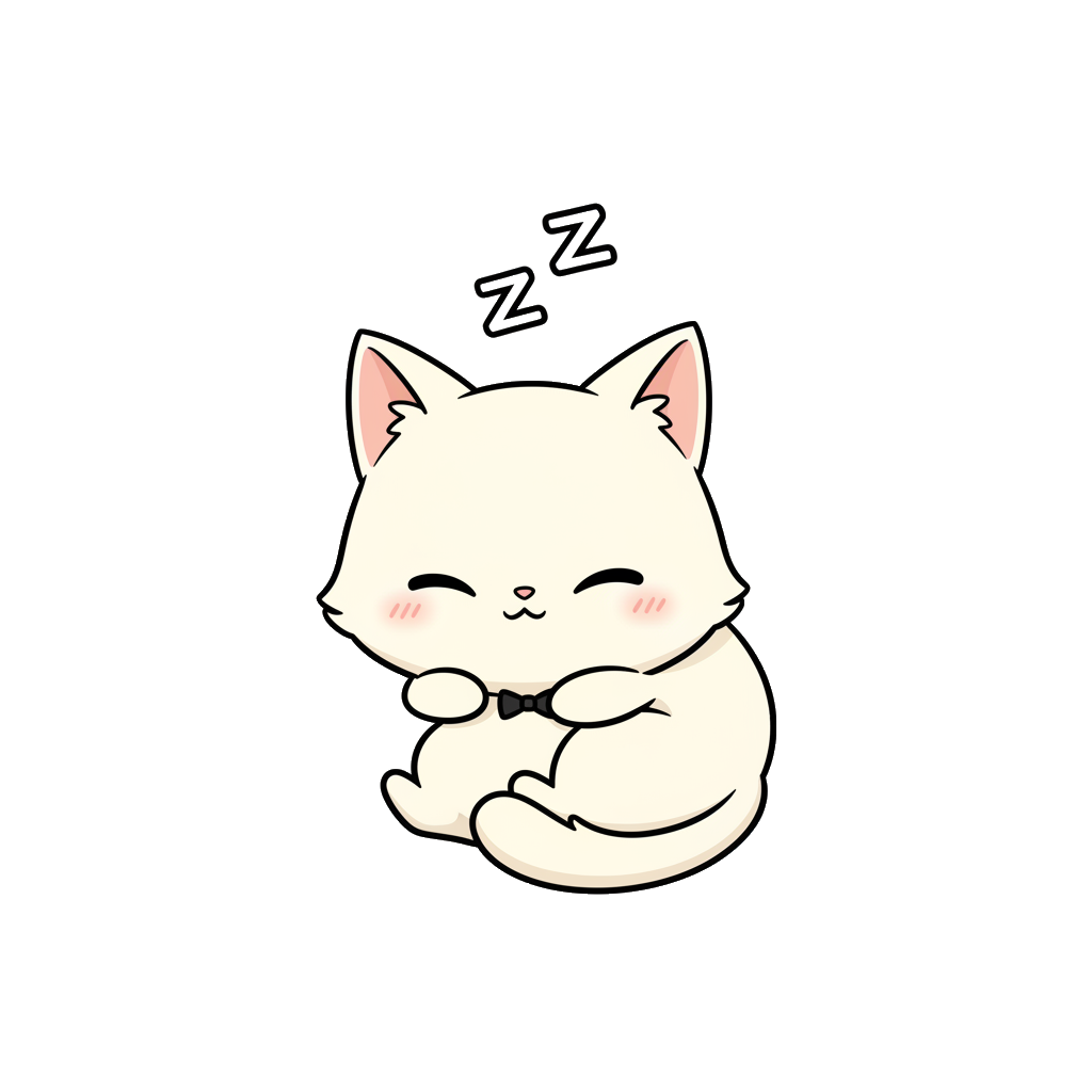 Mochi the chibi cat — Sleep